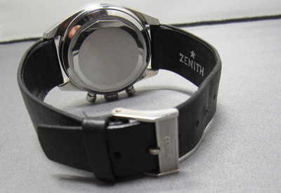 Zenith w original leather strap and buckle
