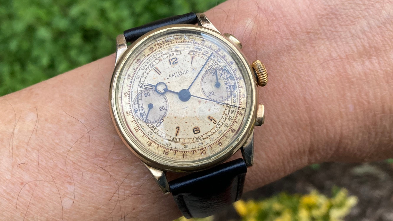 80 year old Watch, Chronograph  with patina