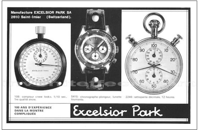Excelsior Park Advertisement of the famous Girard Perregaux Olympic