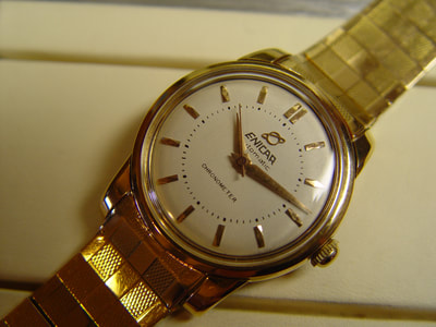 Enicar chronometer 18kt 
for sale a vendre zu verkaufen