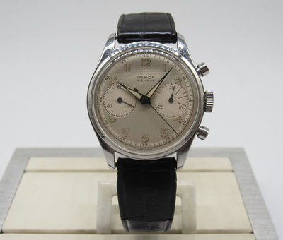 Heuer ref. 3641 big eye Chronograph co branded for sale