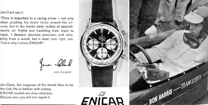 Enicar and Jim Clark advertisement