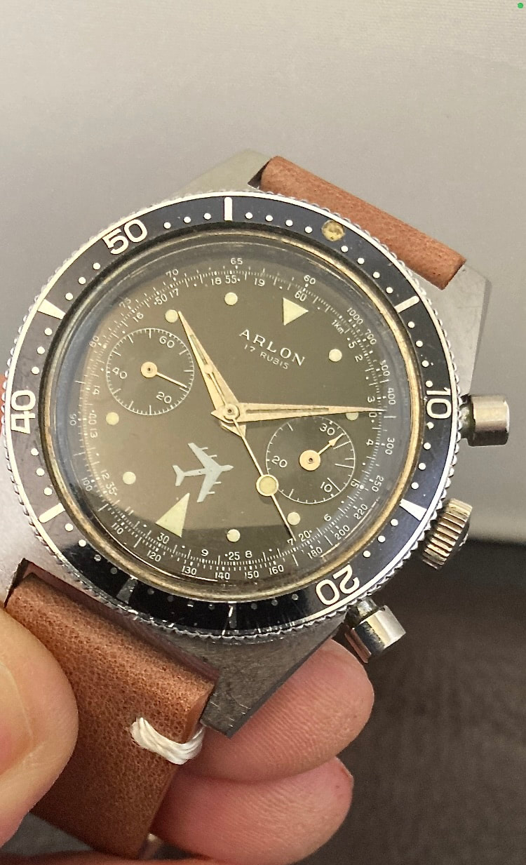 1960s Arlon Pilot Chronograph