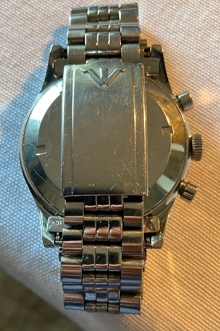 1961 Wittnauer Geneve Professional Chronograph on a original steel bracelet