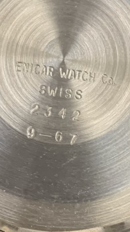 Enicar Watch Co. Swiss 2342, 9-67