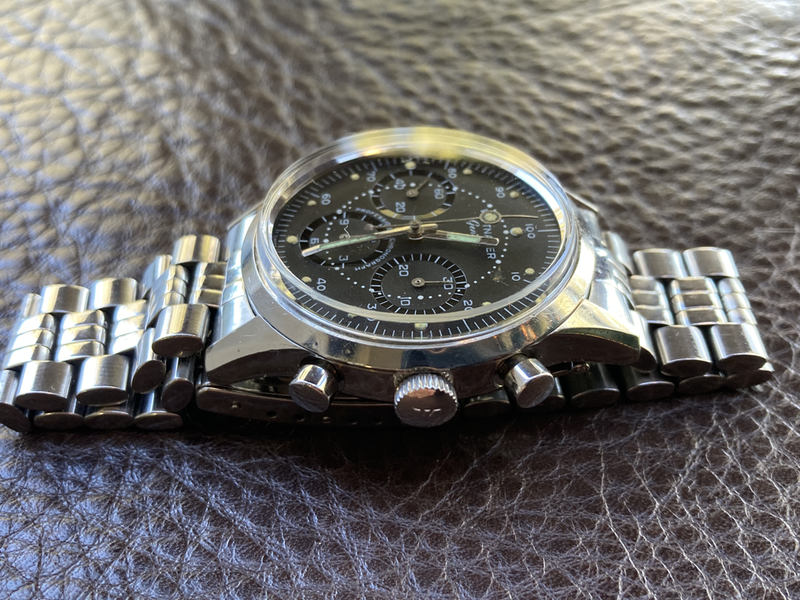 Vintage Wittnauer Professional Chronograph with original bracelet for sale